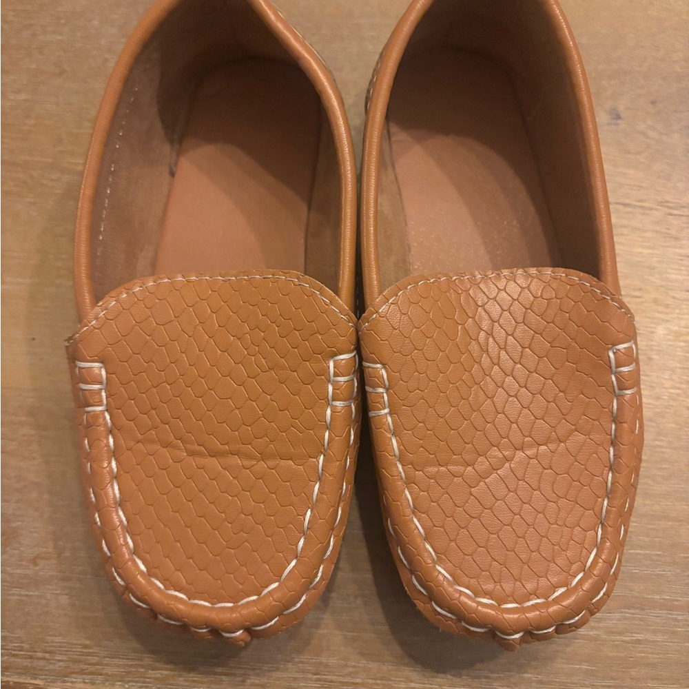 Kids Tan Loafers